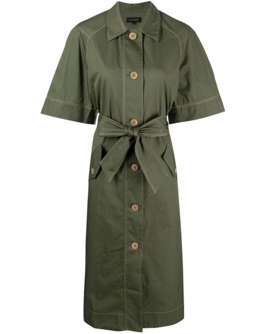 Robe-chemise à taille nouée Lee Mathews en coloris Green