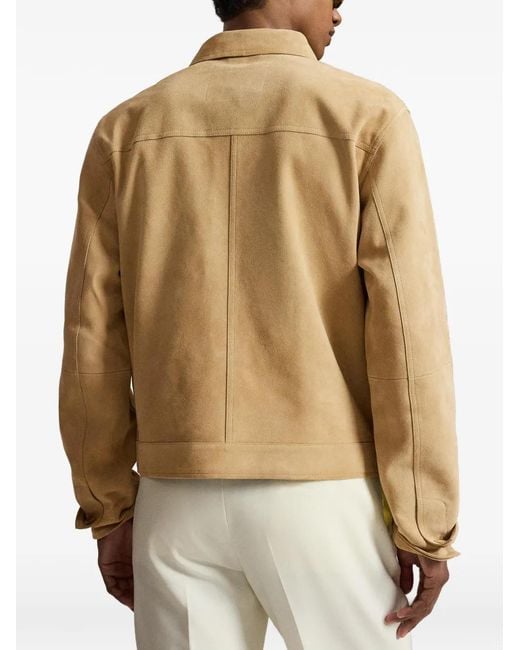 Polo Ralph Lauren Natural Ashdl Lamb-Suede Jacket for men