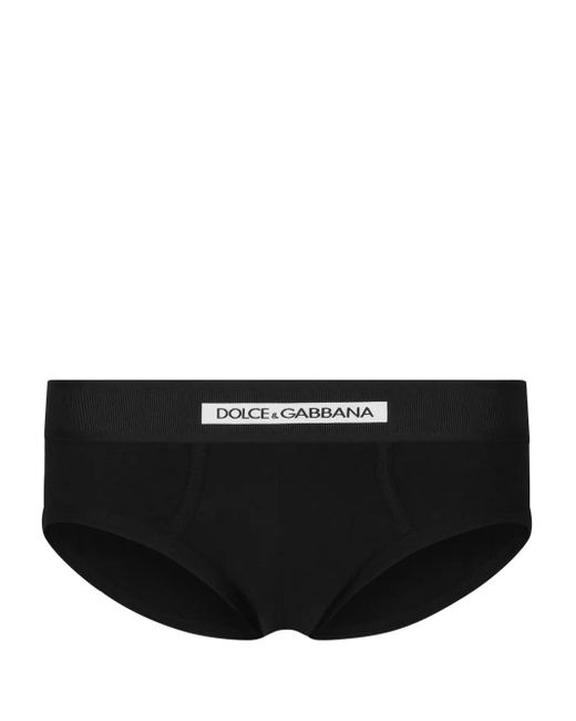 Dolce & Gabbana Badehose Mit Logo-Bund in Black für Herren