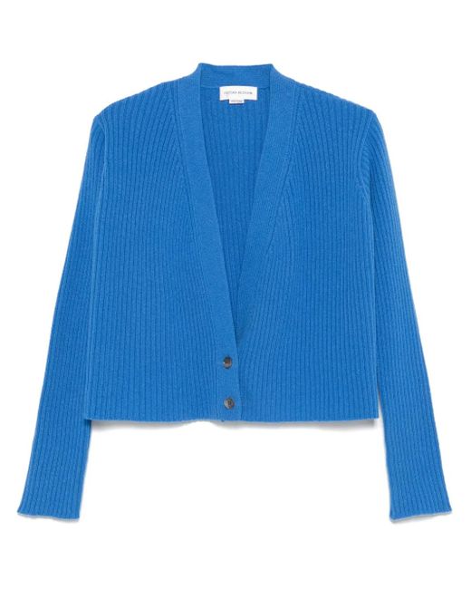 Victoria Beckham Vネック カーディガン Blue