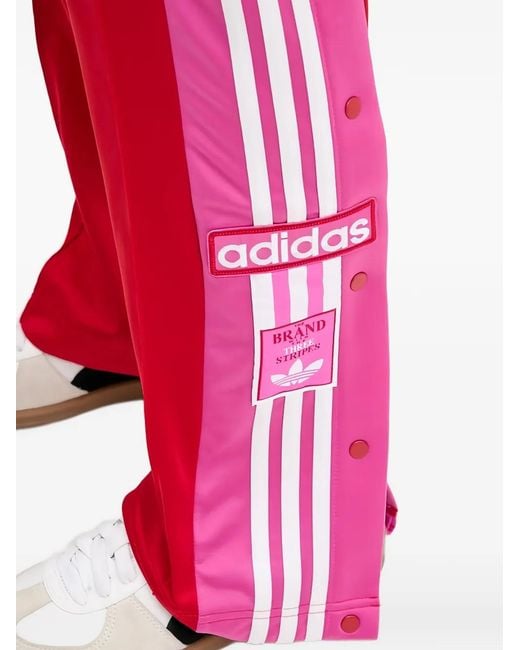 Adidas Red Adibreak Striped Trousers