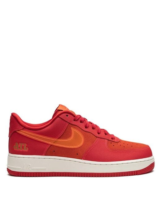 Nike Red Air Force 1 Low "Atl" Sneakers