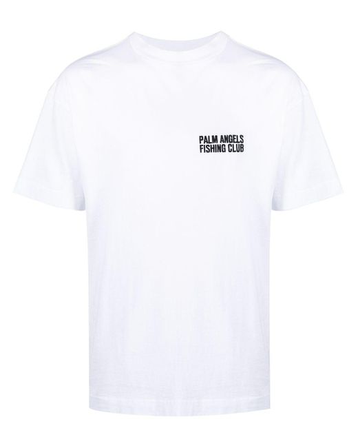 palm angels white t shirt mens
