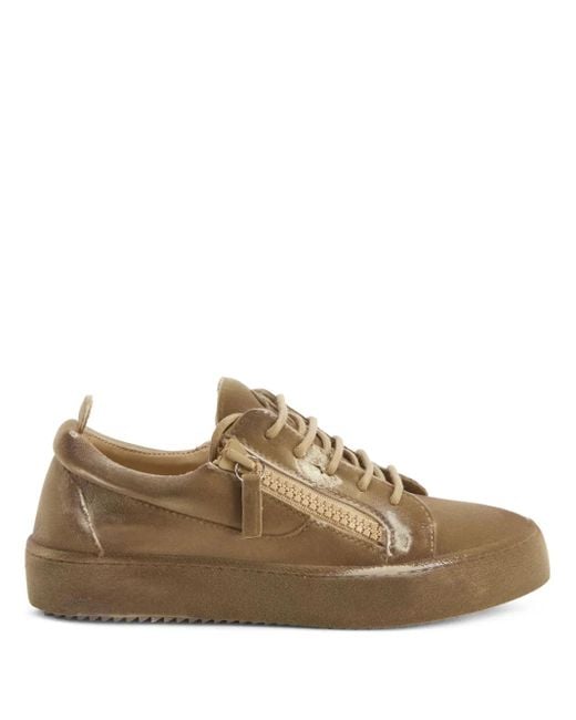 Giuseppe Zanotti Brown Gail Suede Sneakers
