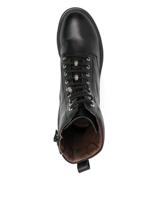 Nero Giardini Black 55Mm Lace-Up Boots
