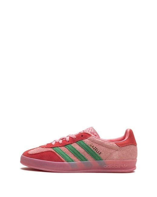 Adidas Red Gazelle Indoor "semi Pink Spark/preloved Scarlet" Sneakers