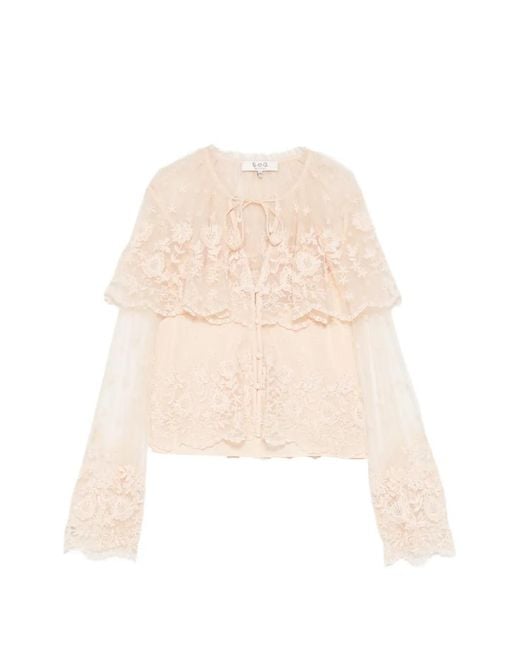 Sea Natural Bronte Ruffled Blouse