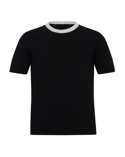 Paolo Pecora T-Shirt Met Korte Mouwen in het Black voor heren