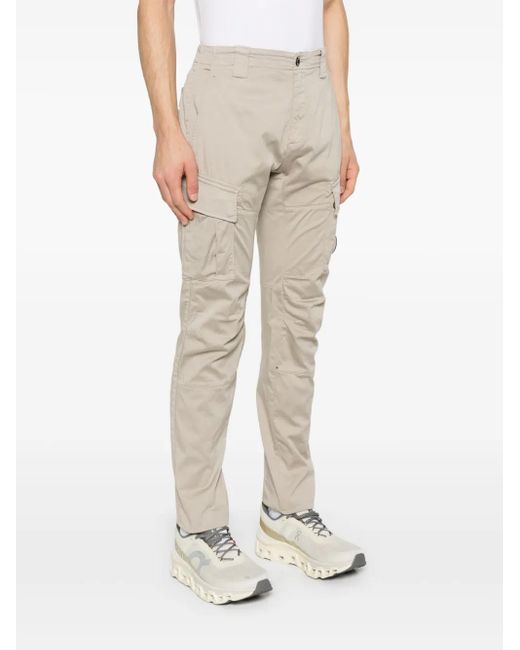 C P Company Natural Lens-Detail Cargo Pants for men