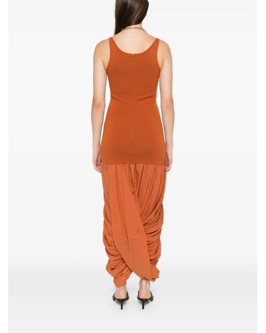 Totême Orange Cocoon Dress