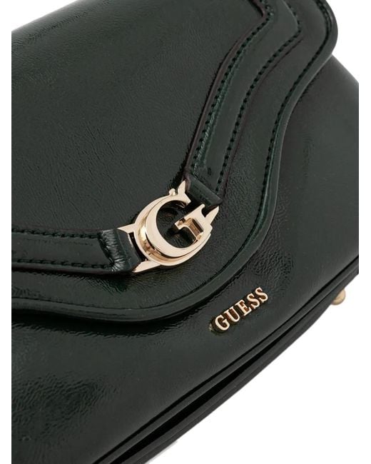 Guess Black Logo-Plaque Cross Body Bag