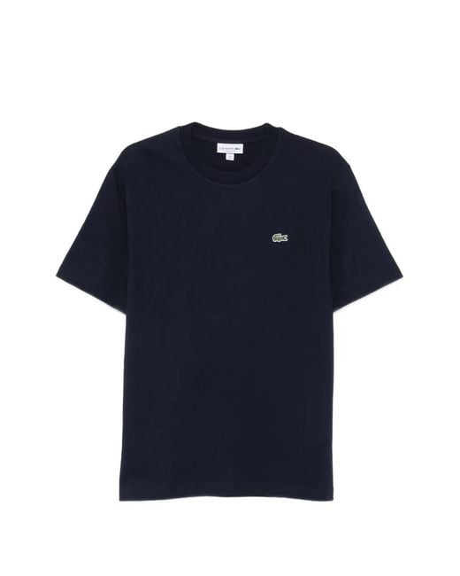Lacoste Blue Logo-Patch T-Shirt for men