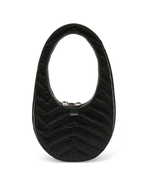 Coperni Black Mini Swipe Tote Bag