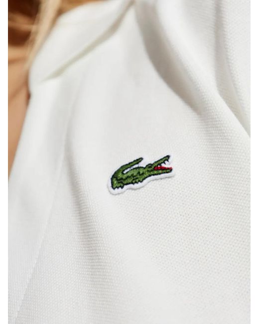 Lacoste ラップスタイル ポロシャツ White