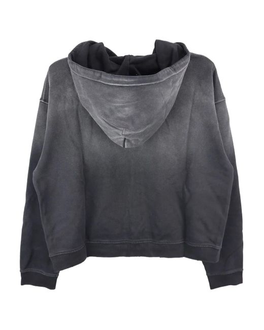 NO/FAITH STUDIOS Hoodie Met Vervaagd Effect En Rits in het Gray voor heren