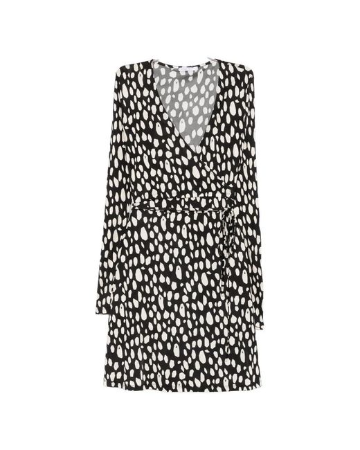 Patrizia Pepe White Printed Wrap Mini Dress
