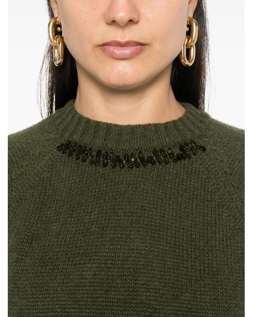 Fabiana Filippi Green Cashmere Sweater
