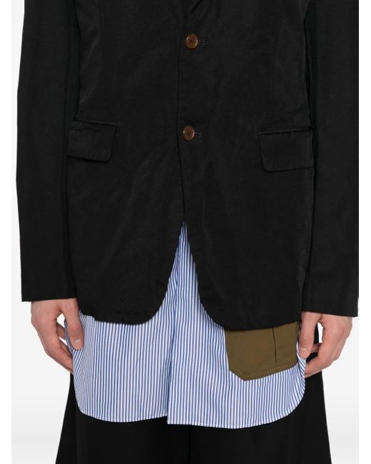 Comme des Garçons Black Buttoned Blazer for men