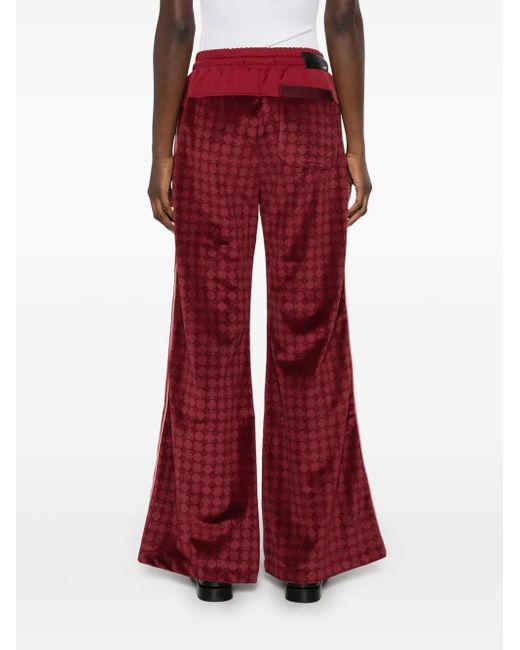 Amiri Red Ma-Monogram Track Pants