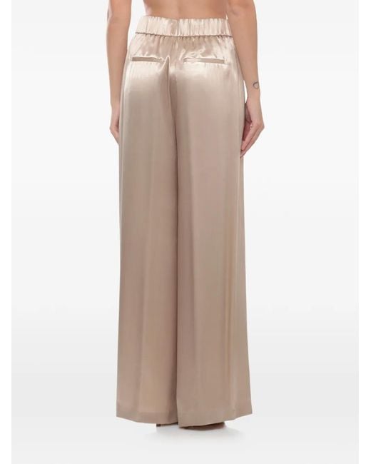 Peserico Natural Elasticated Palazzo Pants