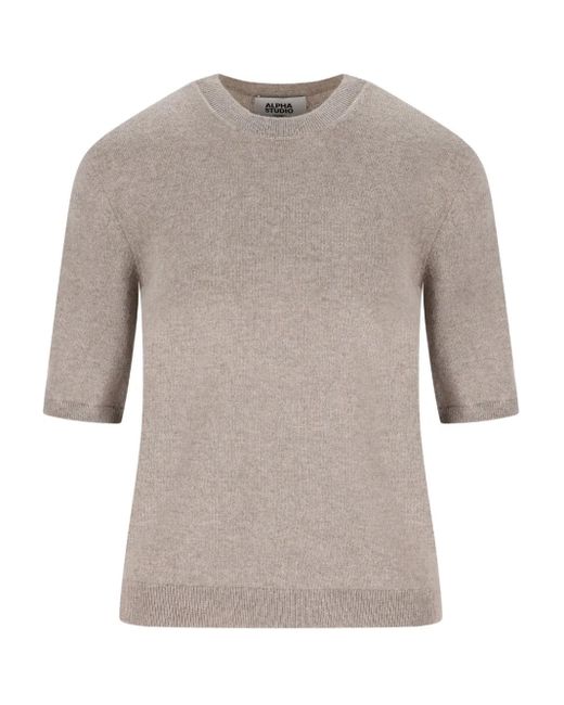 Alpha Studio Kasjmier Top in het Gray