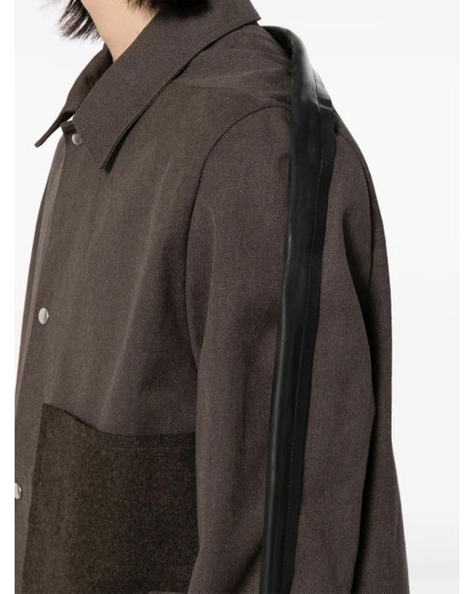 Rick Owens Gray Tour Snap Front Jacket for men