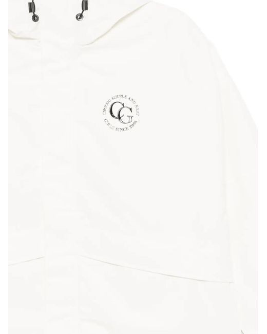 Chocoolate White Logo-Printed Jacket