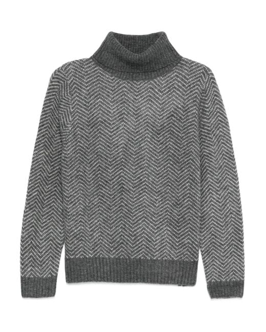 Jersey con motivo de espiga Yerse de color Gray