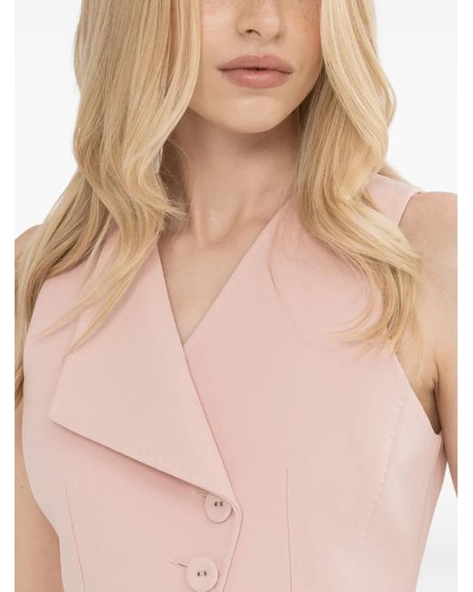 Chaleco De Vestir Con Botones Nissa de color Pink