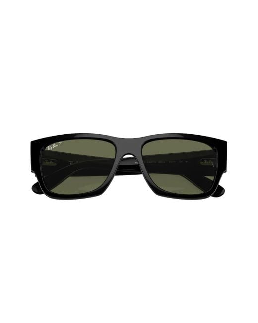 Ray-Ban Green Carlos Rectangle-Frame Sunglasses