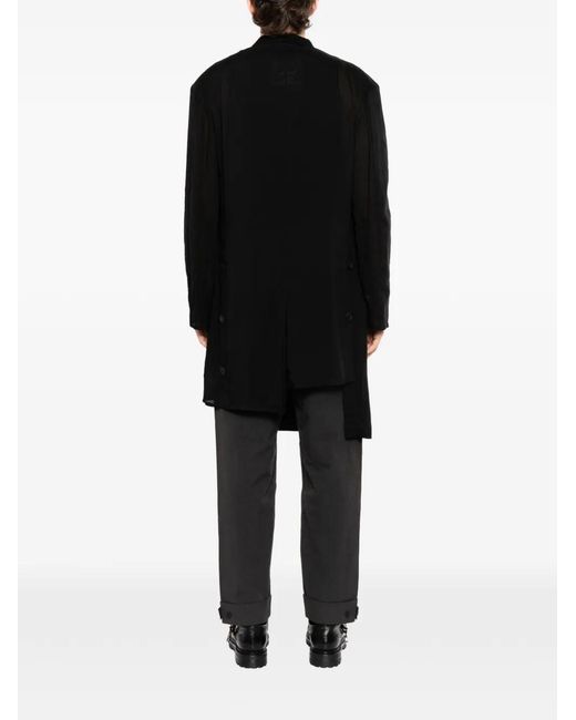 Yohji Yamamoto Black Chest Pouch Pocket Jacket for men