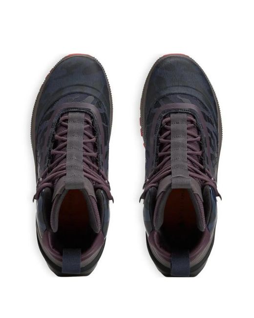 Adidas By Stella McCartney Blue X Terrex Camouflage-Print Hiking Boots for men