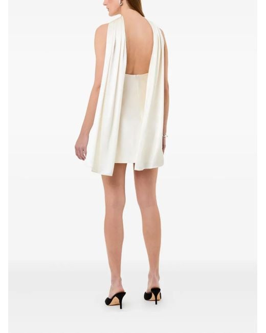 Nicholas Lita Mini-Jurk Met Cape in het White