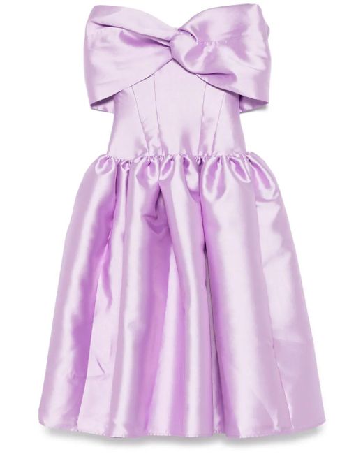 Marques'Almeida リボンディテール イブニングドレス Purple