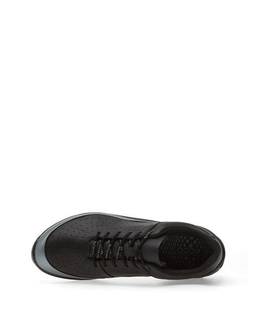 Ecco Black Biom Energi Perforated Leather Sneakers