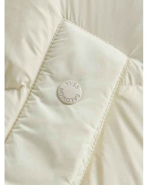 Yves Salomon White Detachable-Hoodie Gilet