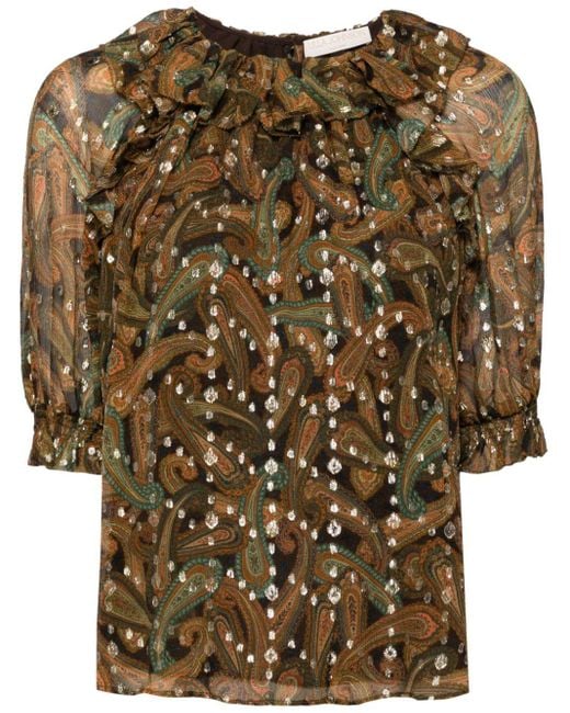 Ulla Johnson Brown Carmella Blouse