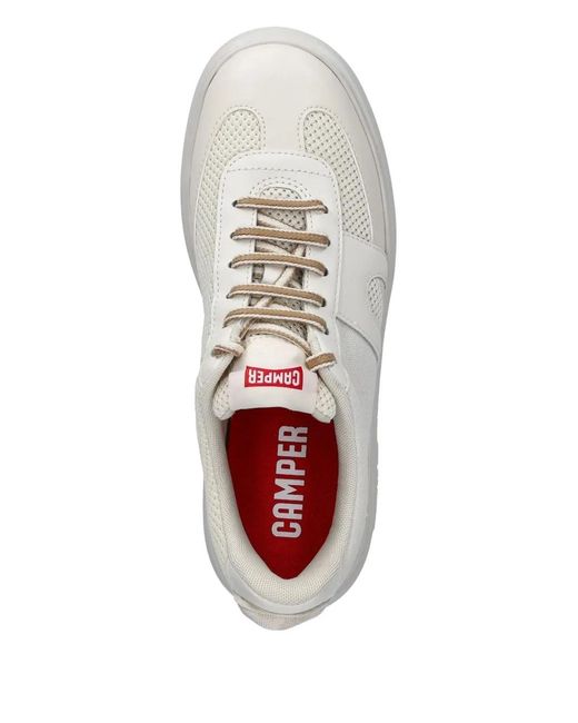 Camper White Mesh-Panelled Trainers