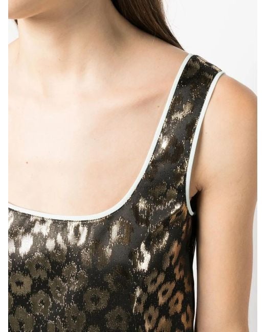 LaDoubleJ Black Twirl Sleeveless Top
