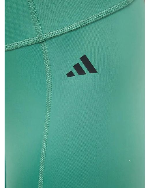 Adidas Green Logo-Detail Leggings