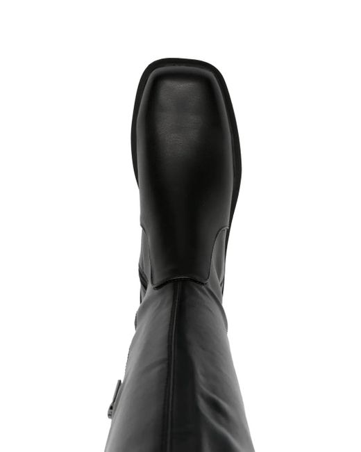Guess Black Rassa Knee-High Leather Boots