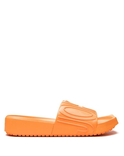 Nike Orange Claquettes Nola