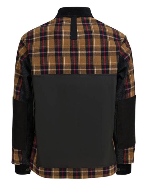 Junya Watanabe Brown Plaid-Pattern Jacket for men