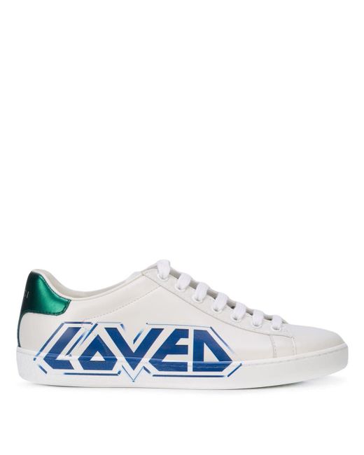 Gucci White Loved Sneakers