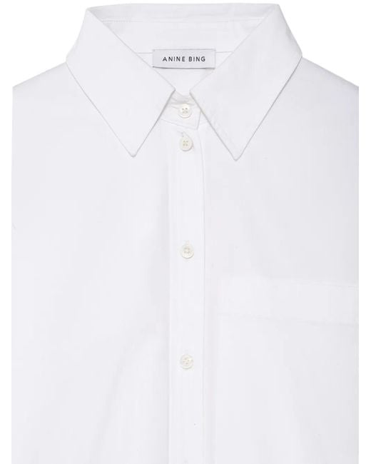 Anine Bing Scott Blouse in het White