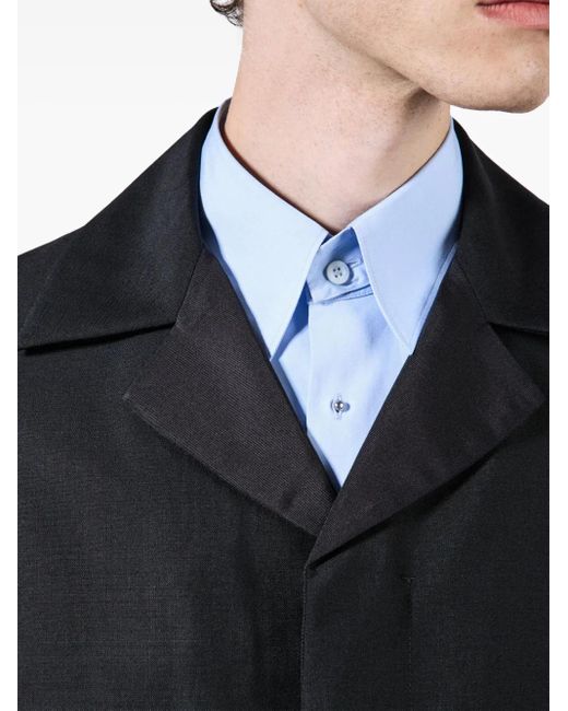 Prada Black Wool Blend Jacket for men