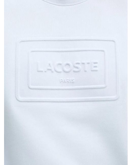Lacoste Blue Embossed Logo-Patch Sweater