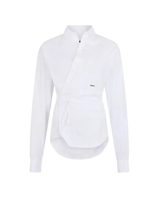 DSquared² White Wrap Shirt