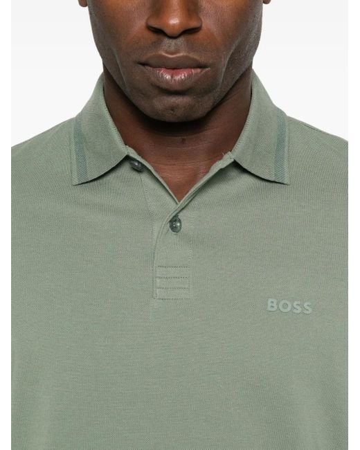 Boss Poloshirt aus Baumwolle in Green für Herren