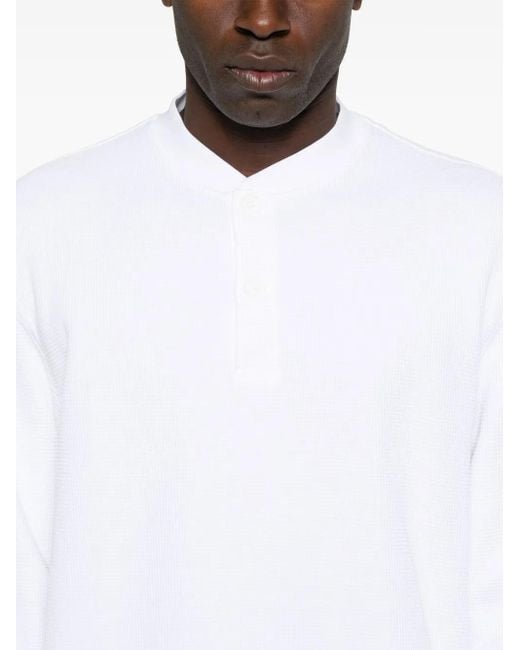 Baracuta White Henley T-Shirt for men